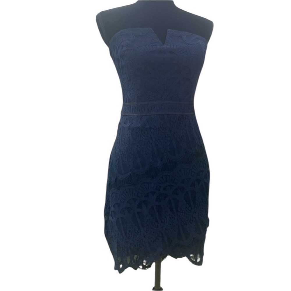 Adelyn Rae strapless high low dress